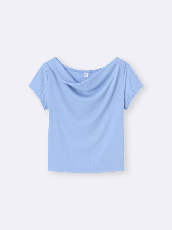 Draped Neck T-Shirt