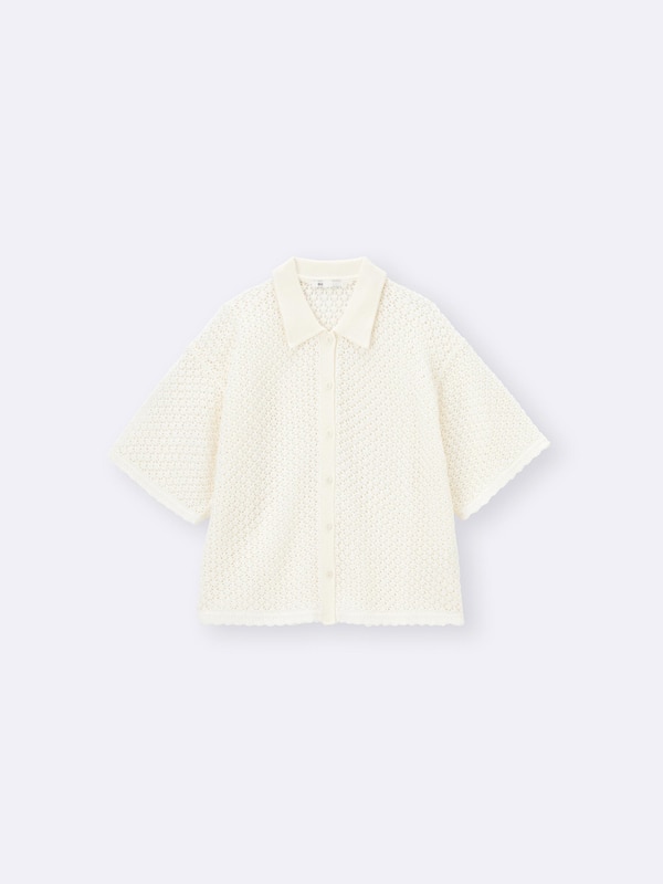 Lacy Stitch Knitted Shirt | HalfSlv