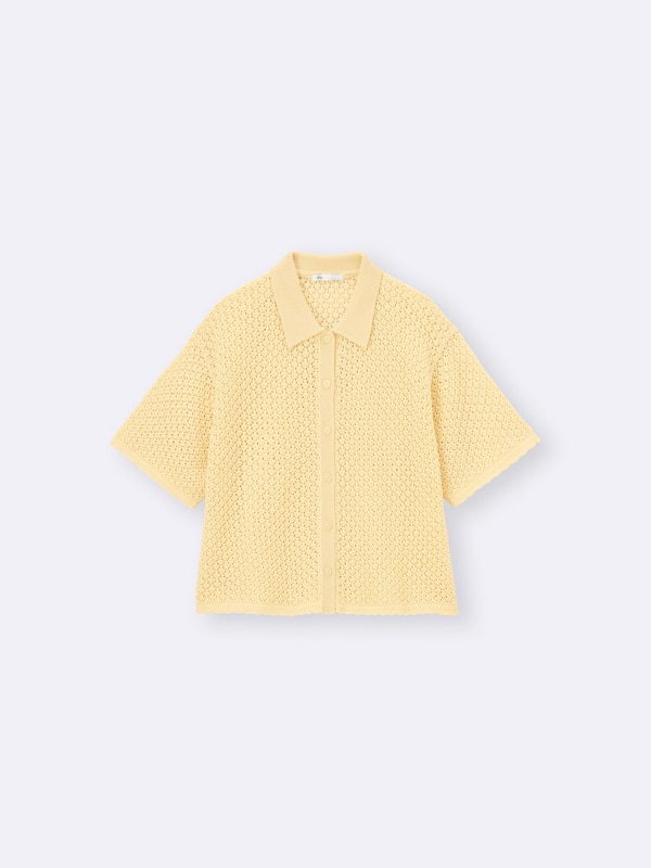 Lacy Stitch Knitted Shirt | HalfSlv