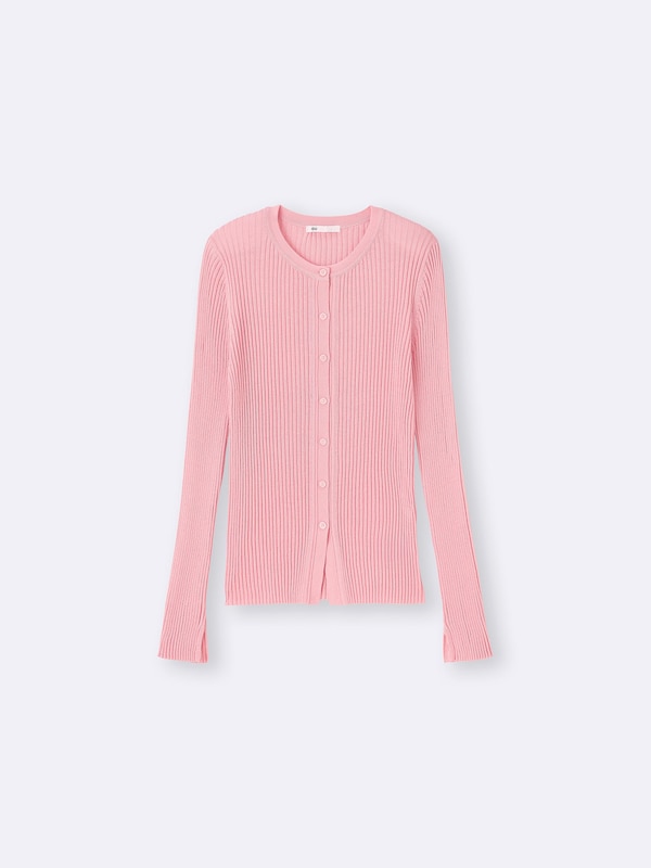 Sheer Ribbed Cardigan