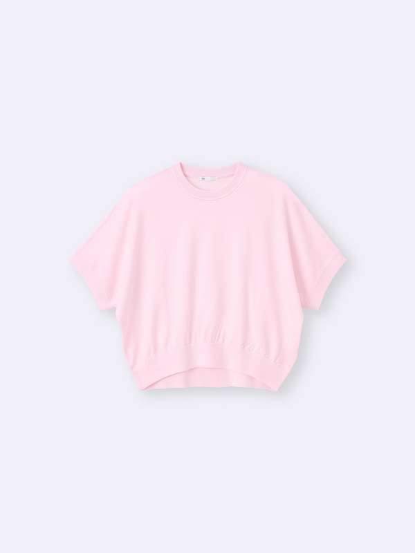 Washable Dolman Sleeve Knitted T-Shirt | Short