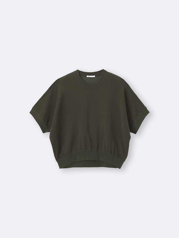 Washable Dolman Sleeve Knitted T-Shirt | Short