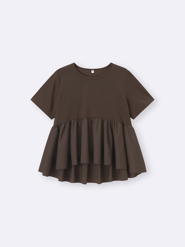 Woven Combination T-Shirt