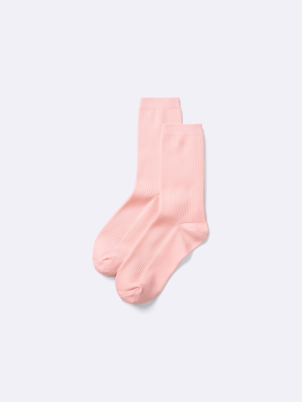 Ribbed Crew Socks