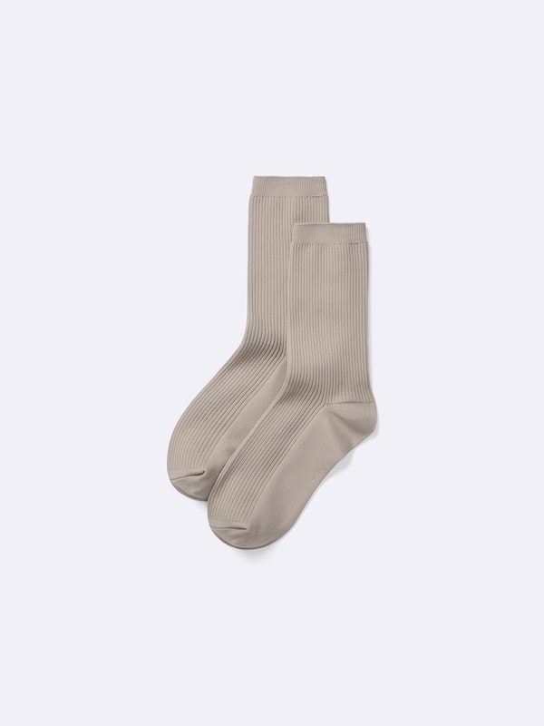 Ribbed Crew Socks