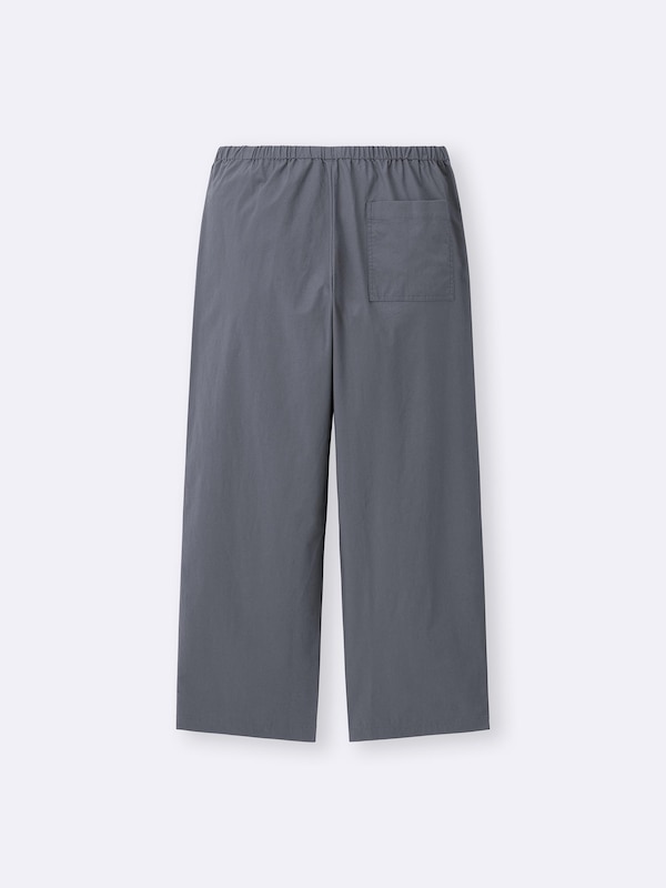 Cotton Blend Stretch Relaxed Pants
