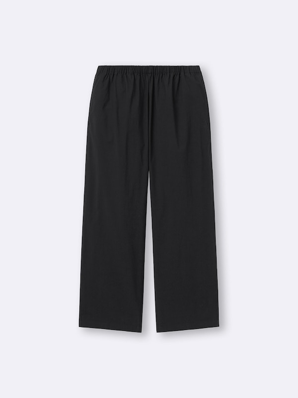 Cotton Blend Stretch Relaxed Pants