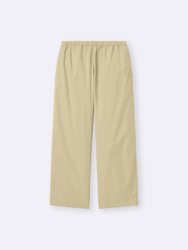 Cotton Blend Stretch Relaxed Pants