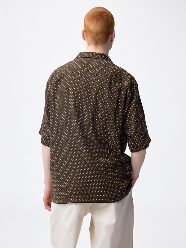 Open Collar Shirt | HalfSlv | Dot