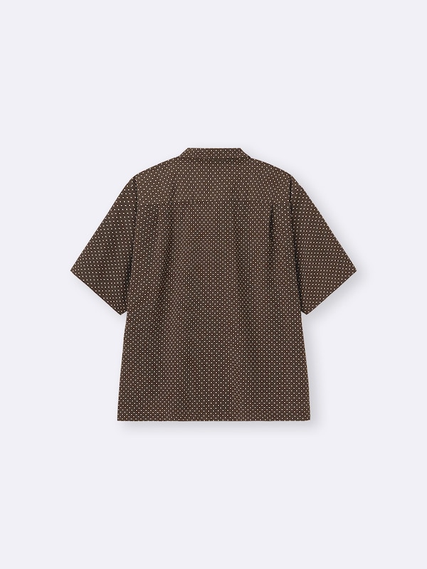 Open Collar Shirt | HalfSlv | Dot