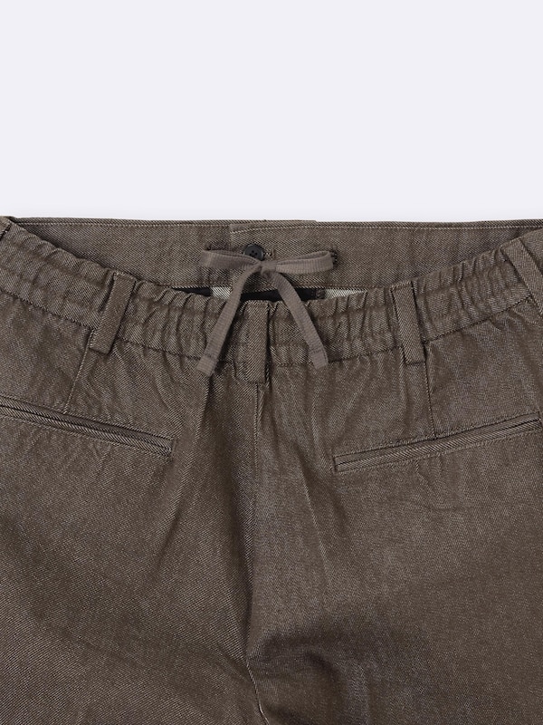 Twill Wide Straight Pants | Long