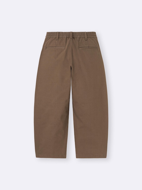 Heavy Cotton Barrel Leg Pants