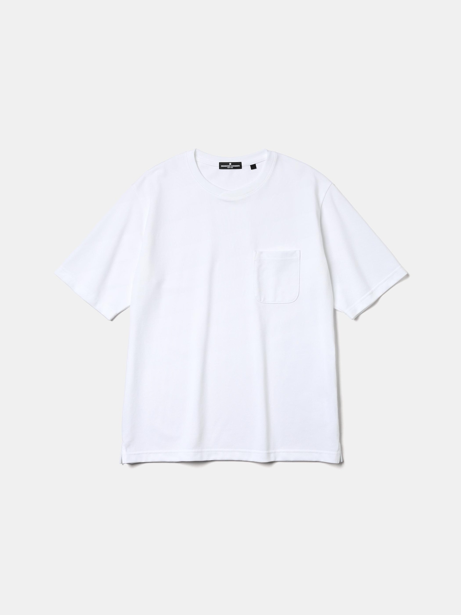 Unisex Dry Pique Crossed Neck T-Shirt | ENGINEERED GARMENTS | GU US