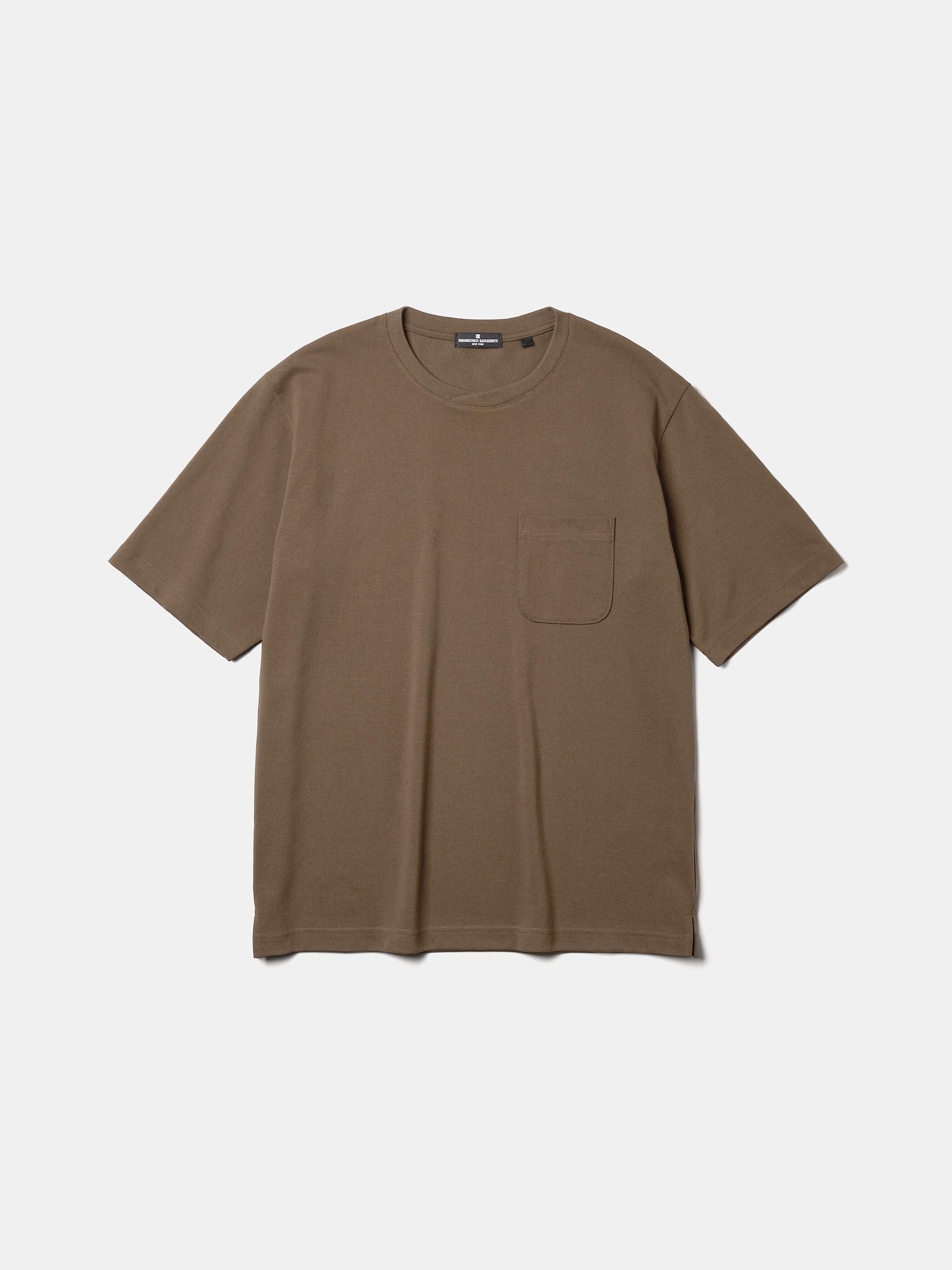 Unisex Dry Pique Crossed Neck T-Shirt | ENGINEERED GARMENTS | GU US