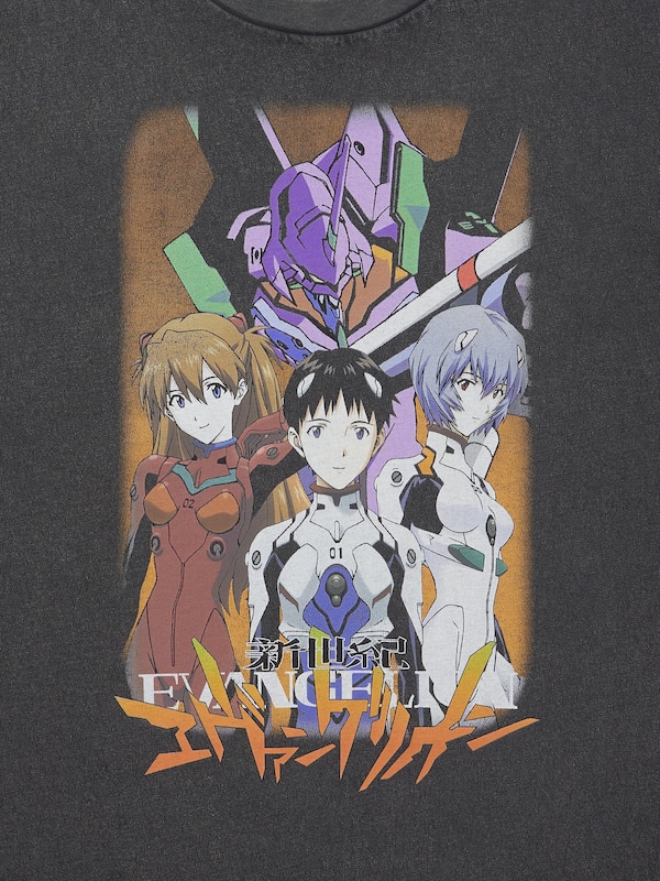 Washed Graphic T-Shirt | EVANGELION