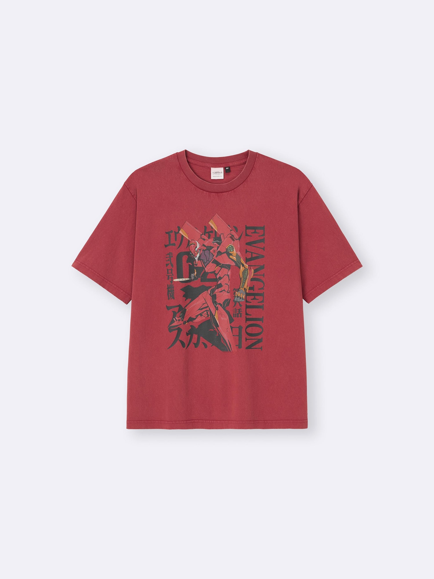 Men's Washed Graphic T-Shirt | EVANGELION | GU US