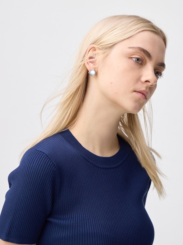Stone Pierced Earrings 2-Pack