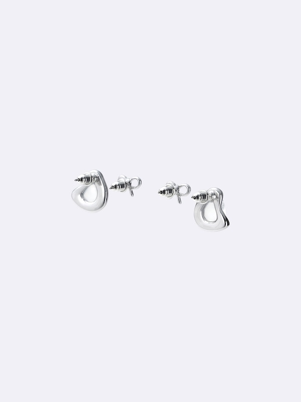 Stone Pierced Earrings 2-Pack