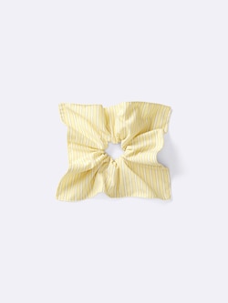 Square Striped Scrunchie