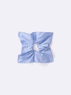 Square Striped Scrunchie