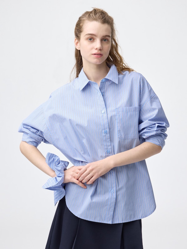 Square Striped Scrunchie