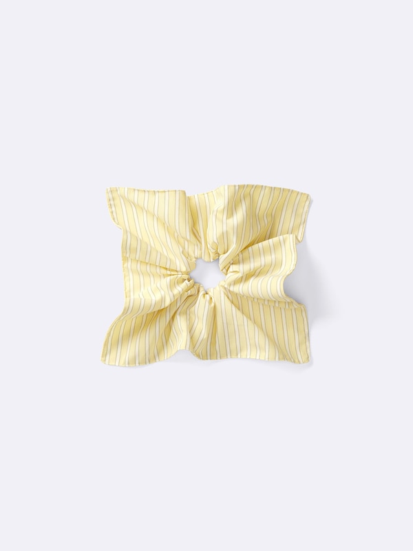 Square Striped Scrunchie
