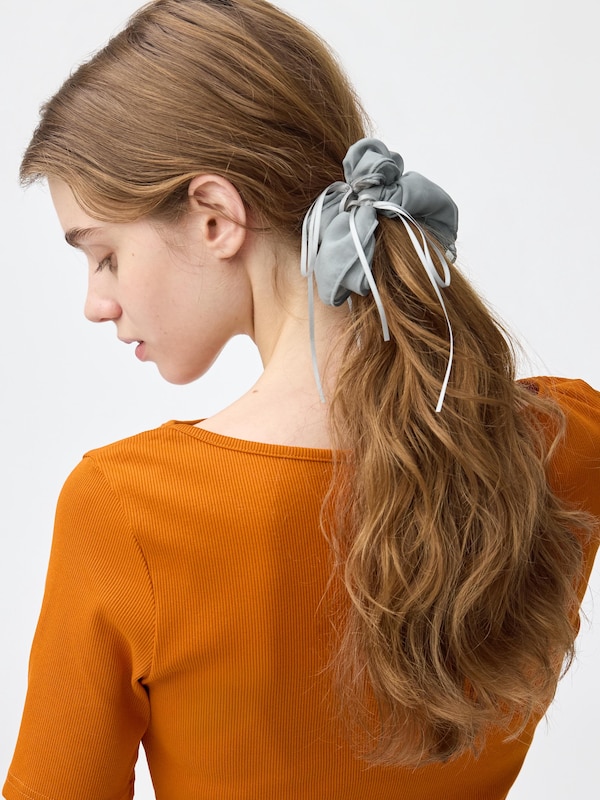 Piping Ribbon Scrunchie