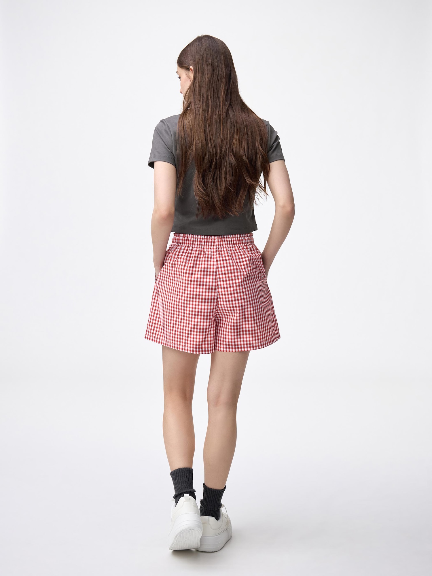 Women's Pajamas Short Pants | Checked | GU US