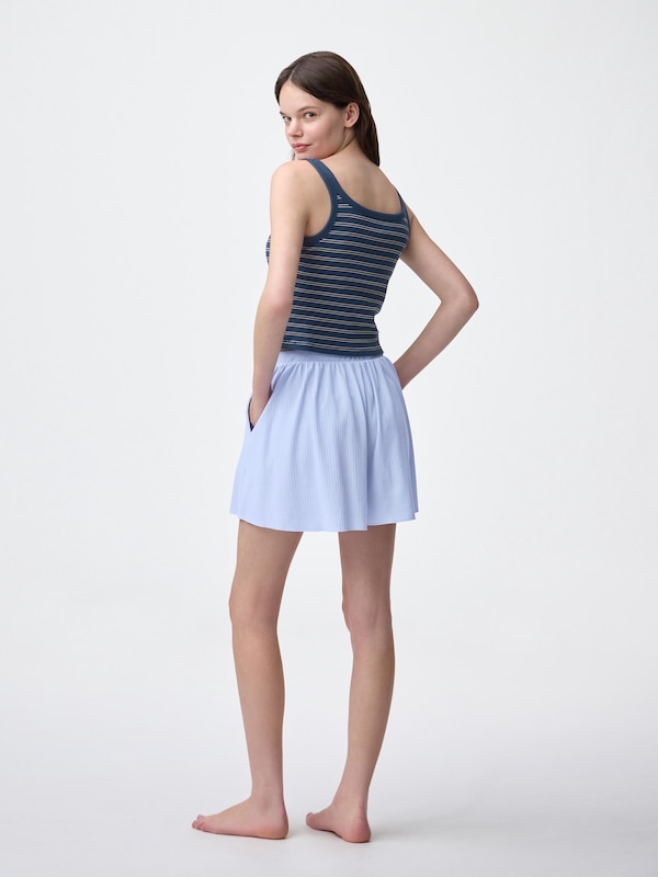 Ribbed Relaxed Short Pants