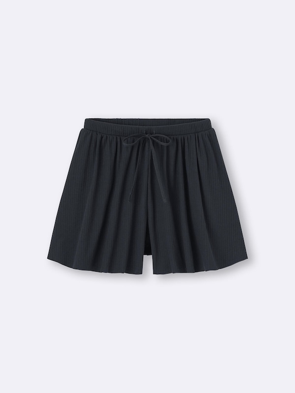 Ribbed Relaxed Short Pants
