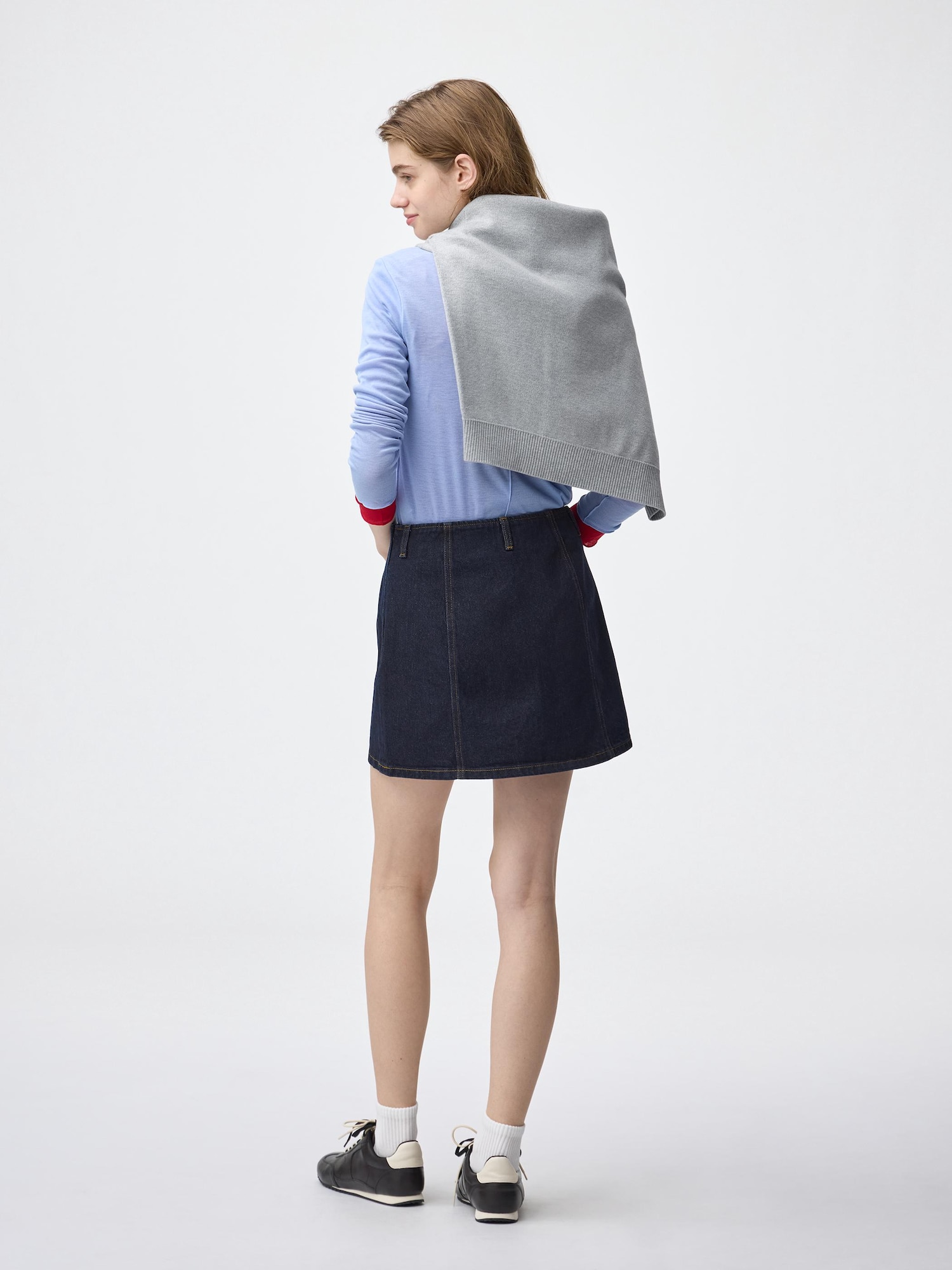 soor 5y デニムスコート Women's Denim Skort | GU US