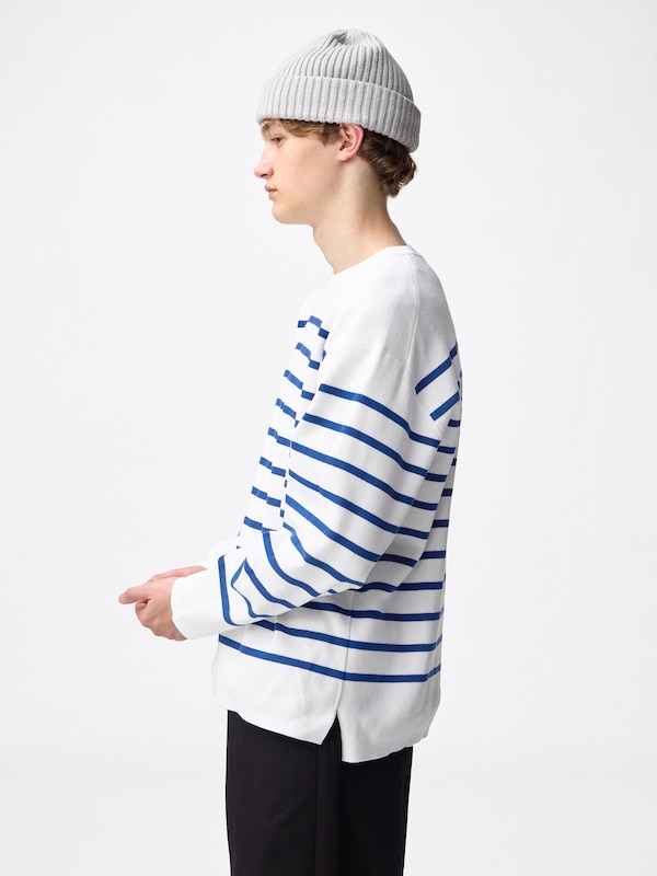 Milano Ribbed Panel Striped Sweater