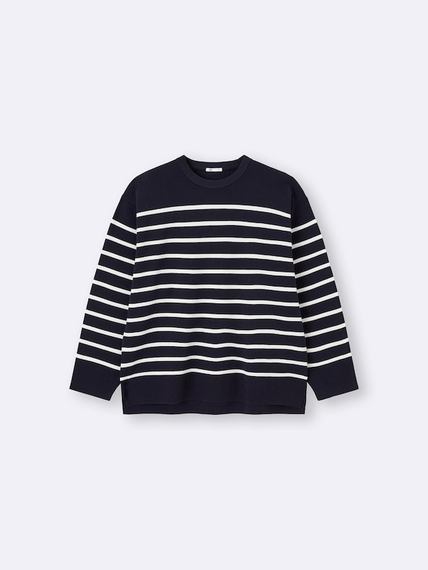 Milano Ribbed Panel Striped Sweater