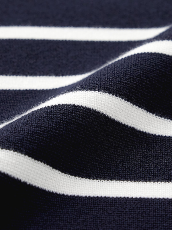 Milano Ribbed Panel Striped Sweater