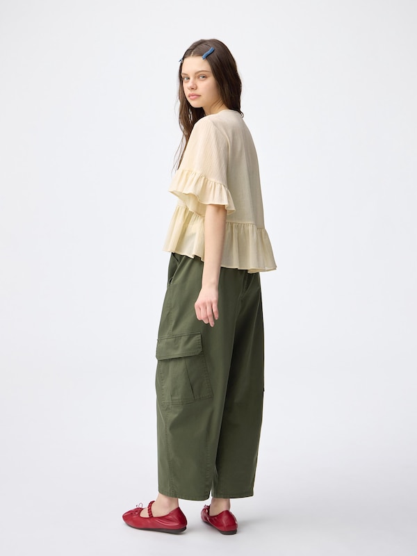 Cargo Barrel Ankle Pants
