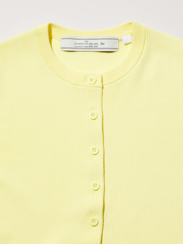 Ribbed Frill Cardigan | 3 | 4Slv | R