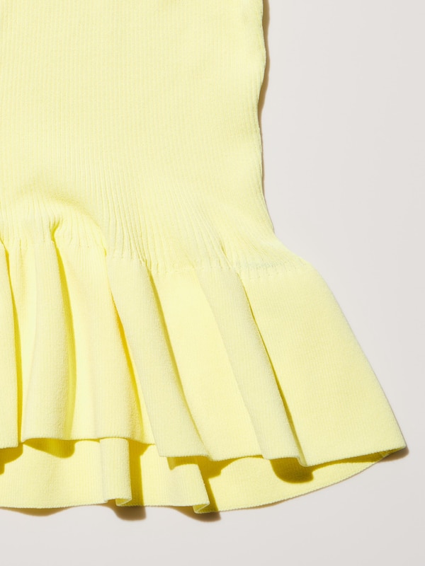 Ribbed Frill Cardigan | 3 | 4Slv | R