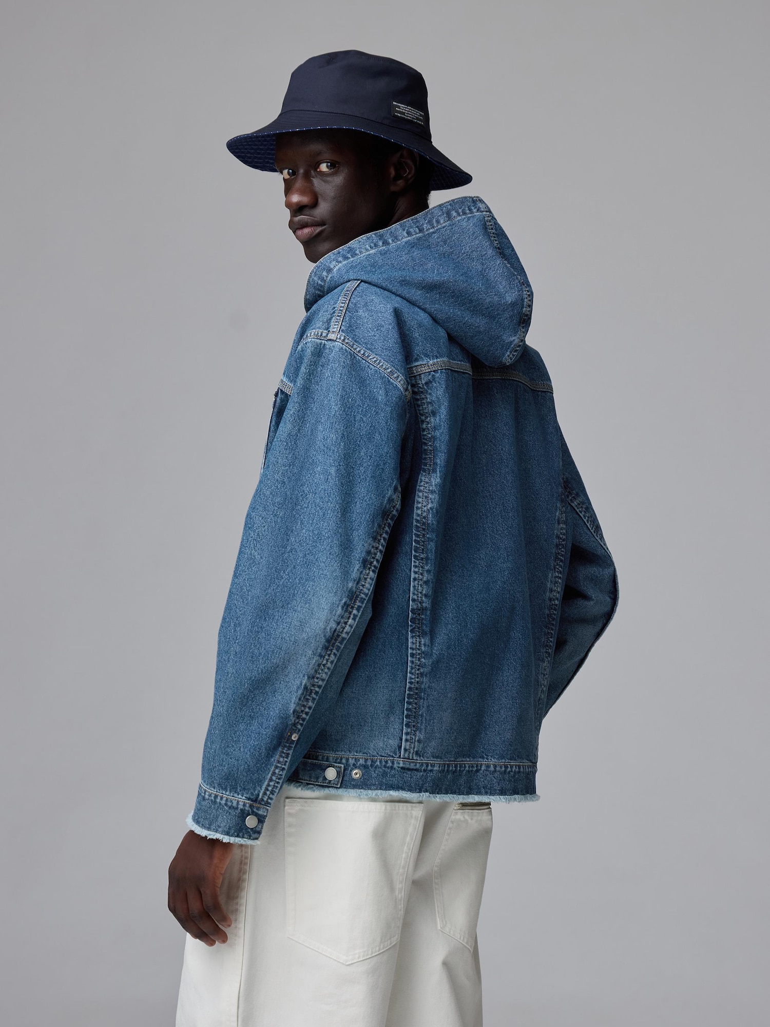 【新品未使用】GU×UNDERCOVER デニムジップアップパーカ　3XL 黒 Unisex Denim Zip Up Parka | UNDERCOVER | GU US