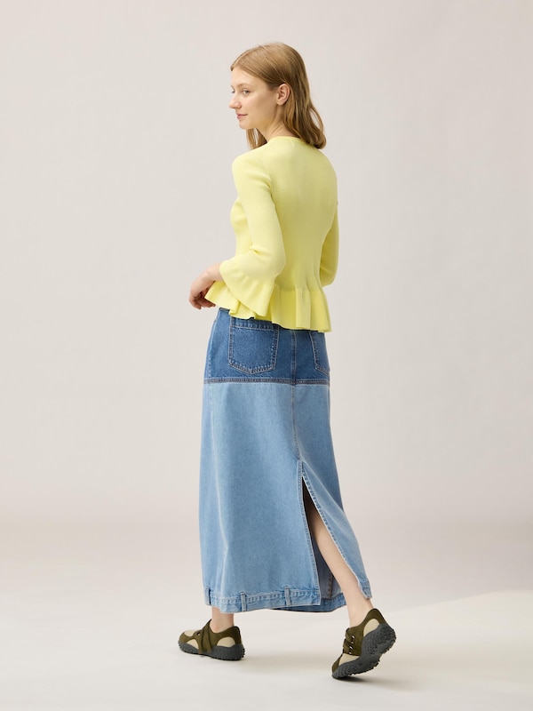 Two Toned Denim Skirt | by rokh