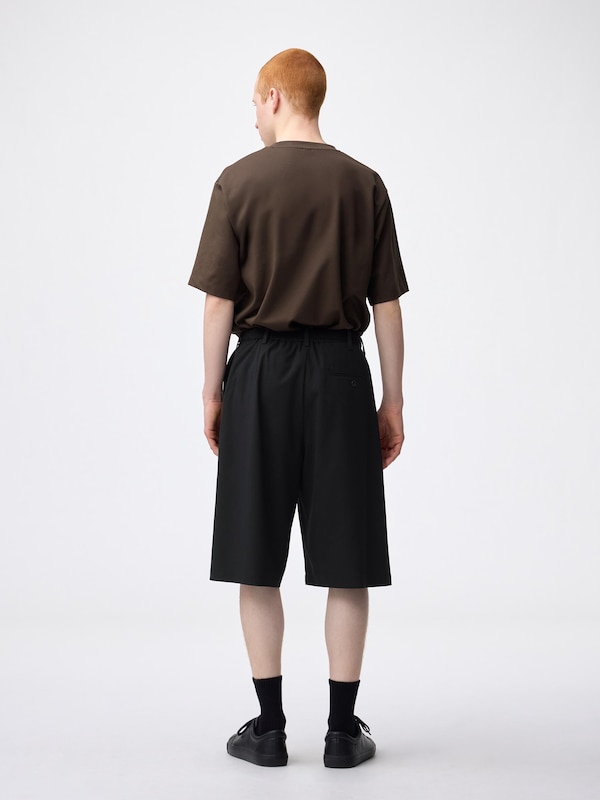 Pleated Baggy Shorts