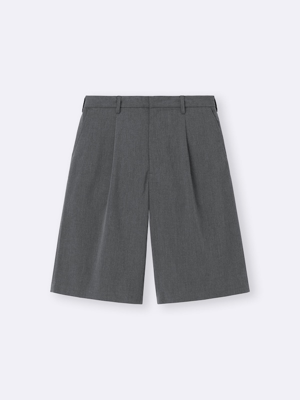 Pleated Baggy Shorts