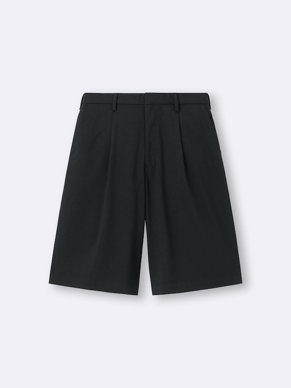 Pleated Baggy Shorts