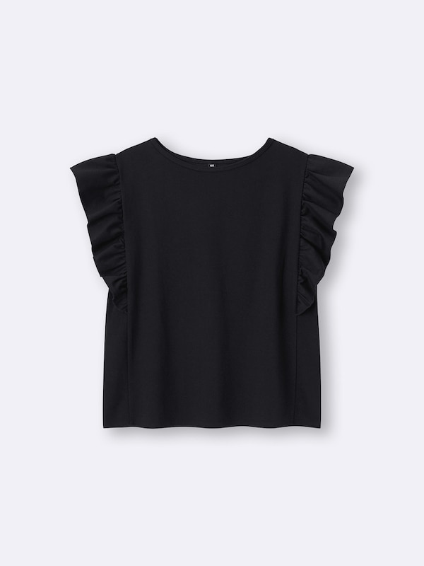 Dry Ruffle Sleeve T-Shirt