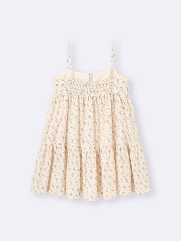 Flower Printed Camisole Tunic Dress
