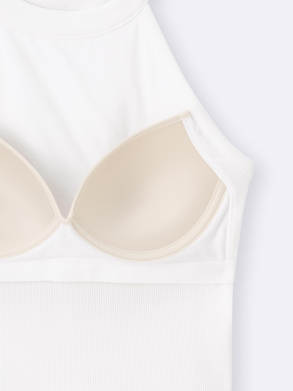 Bra-Feel Cropped Halter Neck Tank Top