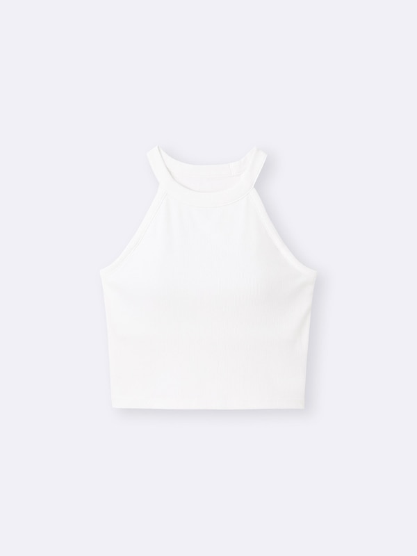 Bra-Feel Cropped Halter Neck Tank Top