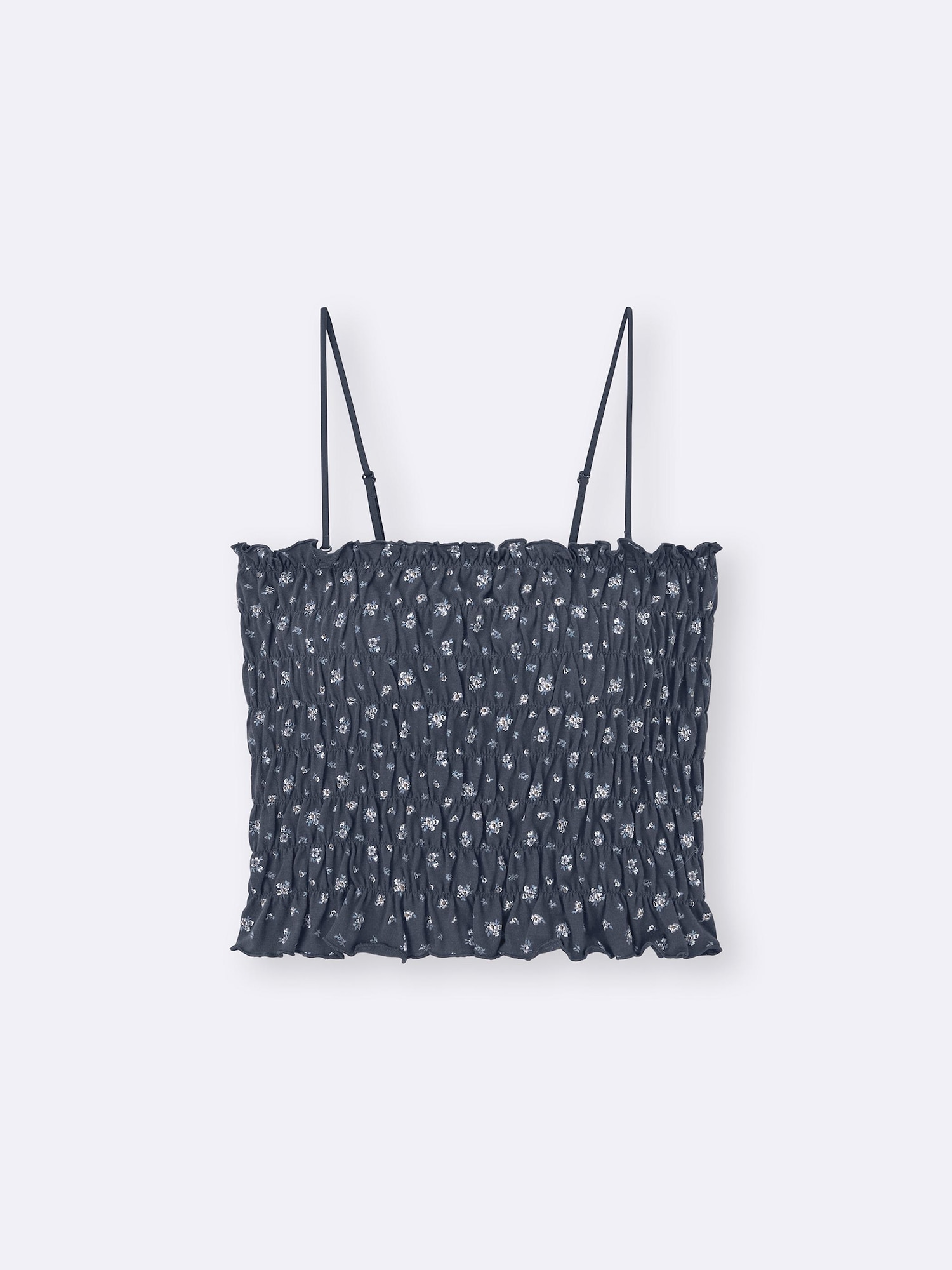 Women's Bra-Feel Cropped Shirring Tube Top | Flower | GU US