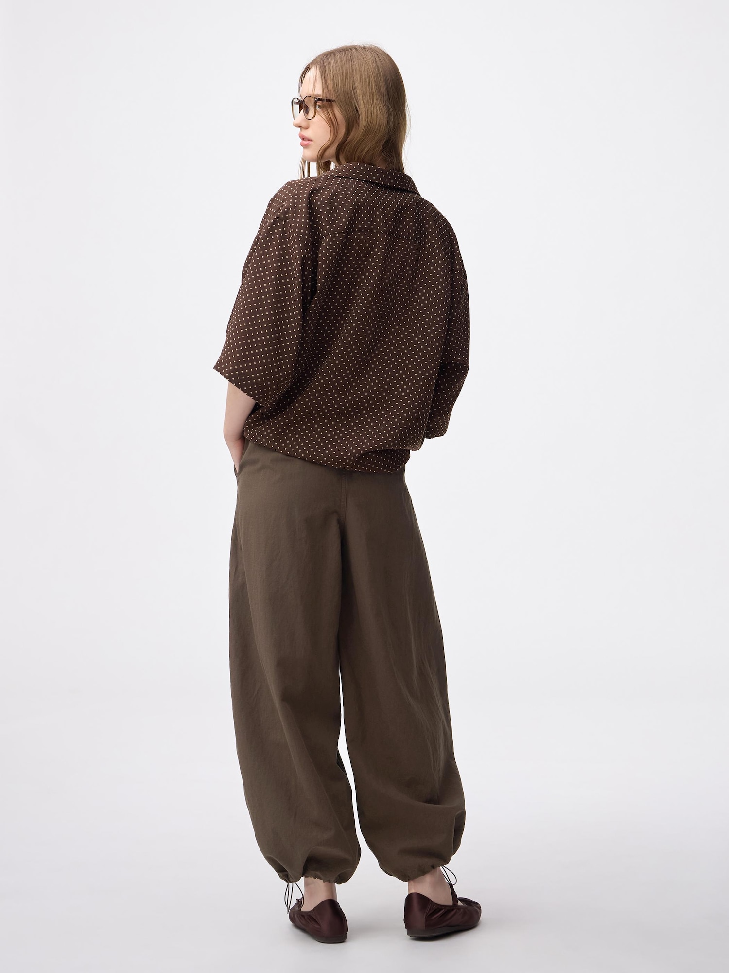 【UNLÍENS】　balloon pants Unisex Linen Blend Balloon Pants | GU US