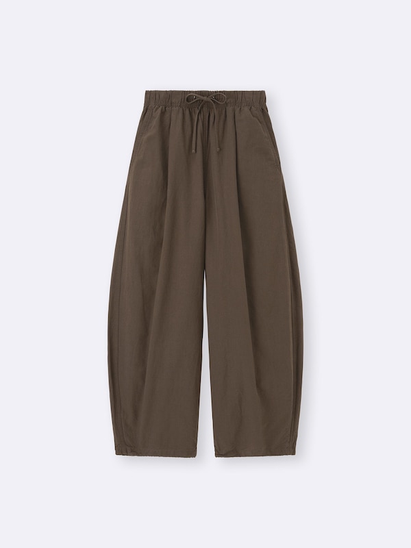 Linen Blend Balloon Pants