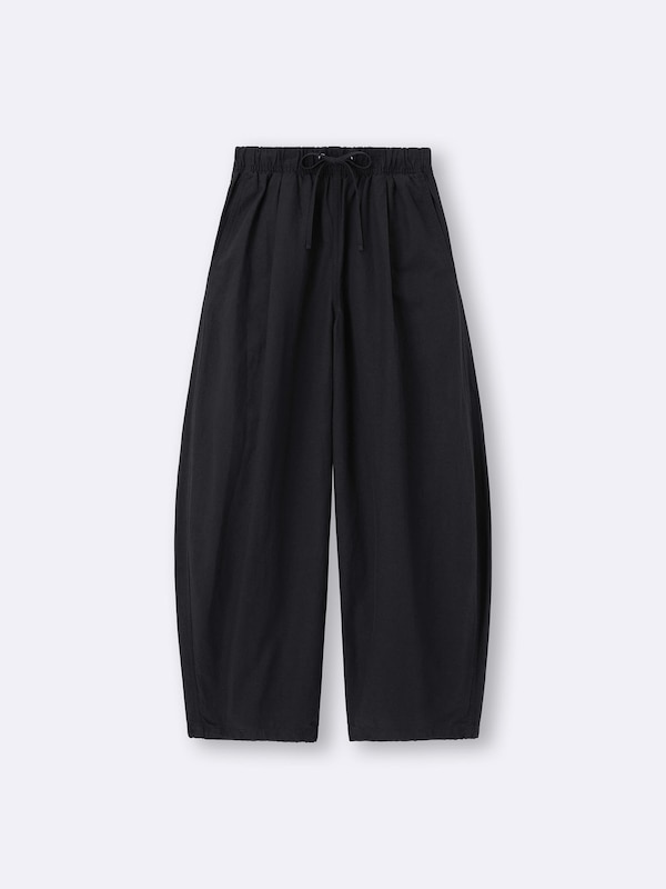 Linen Blend Balloon Pants